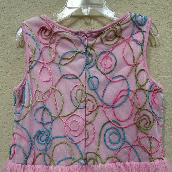 Pippa & Julie Pink Easter Dress. Size 6X - Picture 4 of 6